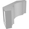 Ekena Millwork 5-in. W x 10-in. D x 10-in. H Pescadero Architectural Grade PVC Knee Brace BRCP05X10X10PEC - alternate 2